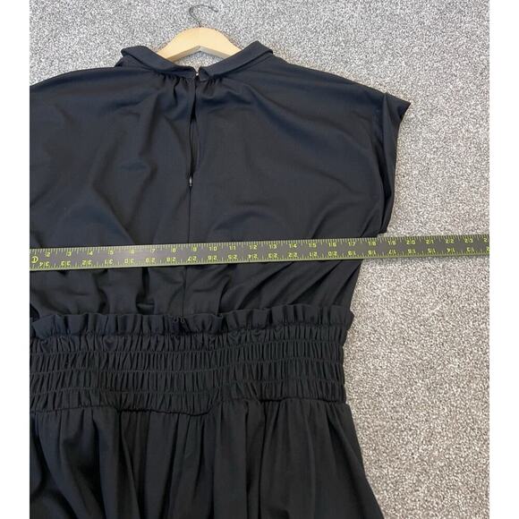 Maeve by Anthropologie Cap-Sleeve Bloomer Romper Smocked Waist Size L - Picture 6 of 7